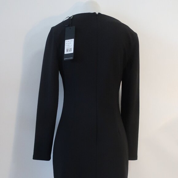 NWT Womens Elliatt Black Square Neck Alrles Mini Dress M - Picture 9 of 12